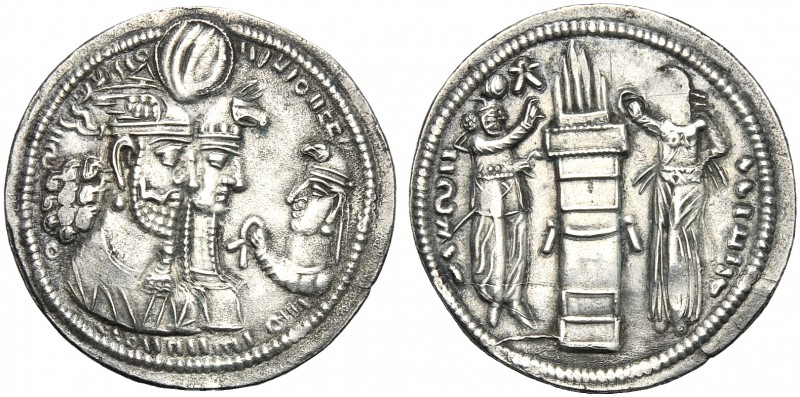 Sasanian Kings, Varharan II (276-293), Drachm, AD 276-293 AR (g 4,56 mm 27 h 3) ...