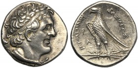 Ptolemaic kings of Egypt, Ptolemy I (305-268), Tetradrachm, Alexandria, c. 305-268 BC AR (g 14,08 mm 26 h 12) Diademed head of Ptolemy r., wearing aeg...