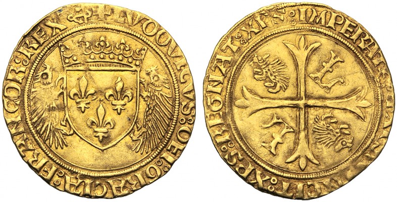 France, Louis XII (1498-1514), Écu d'or au porc-épics, Bayonne, from 19 Novembre...