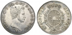 Italy, Firenze, Leopoldo II Di Lorena (1824-59), Paolo, 1862 AR (g 2,71 mm 23 h 6) LEOP II D G P R H ET B A A M D ETR, head r. below, GN and pitcher, ...
