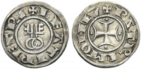 Italy, Stato pontificio, Sede Vacante (1268-1271), Grosso Paparino, Viterbo, 1268-1271 AR (g 1,45 mm 20 h 12) + BEATI PETRI, crossed keys of Saint Pie...