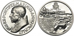 Italy, Papal State, Pio XII (1939-1958), Medal for the new North American College, 1953, engr. Mistruzzi. AR (g 37,93 mm 44 h 12) Modesti 205 Calò 50....