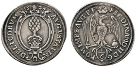 Augsburg
1/6 Taler 1626. Mit Titulatur Kaiser Ferdinand II. Forster 192, Fo./S. 228. 4,77 g
Henkelspur, gutes sehr schön
Erworben bei der Münzen un...