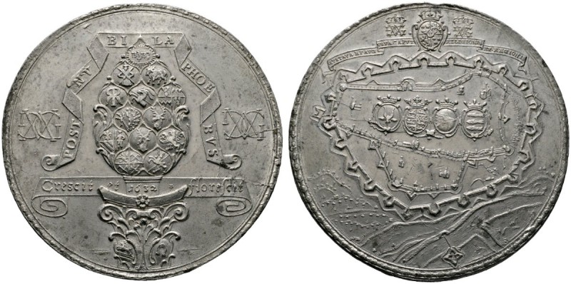 Augsburg
Zinnmedaille 1632 von D. Sailer, auf die Besitznahme der Stadt durch s...