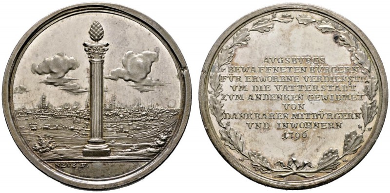 Augsburg
Silbermedaille 1796 von Neuss. Denkmünze für das Augsburger Bürgermili...