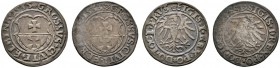 Elbing
Lot (2 Stücke): Groschen 1533 und 1535.
feine Patina, fast sehr schön bzw. vorzüglich