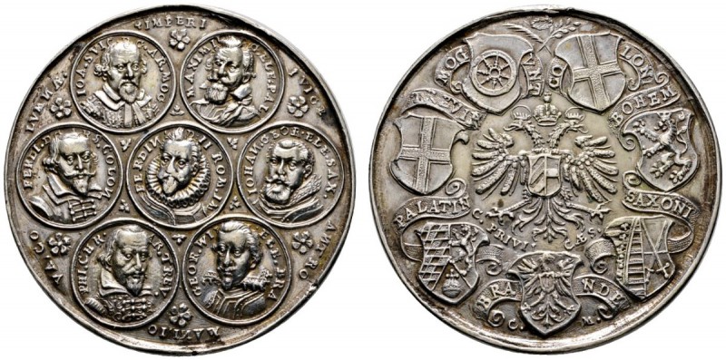 Frankfurt/Main
Silbermedaille o.J. (nach 1623) von Chr. Maler, auf die Kaiserwa...