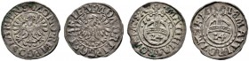 Goslar
Lot (2 Stücke): Groschen 1615 und 1618. Mit Titulatur Kaiser Matthias. B/B/K 235, 238.
vorzüglich