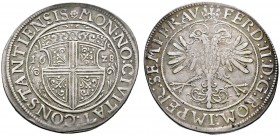 Konstanz
Taler 1628. Verzierter Stadtschild zwischen der geteilten Jahreszahl / Gekrönter Doppeladler sowie Titulatur Kaiser Ferdinand II. Nau 219, B...