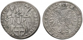 Konstanz
15 Kreuzer 1715. Mit den beiden Stadtheiligen sowie Titulatur Kaiser Karl VI. Nau 280, Berstett 460 (mit dem üblichen Gegenstempel). 4,20 g...
