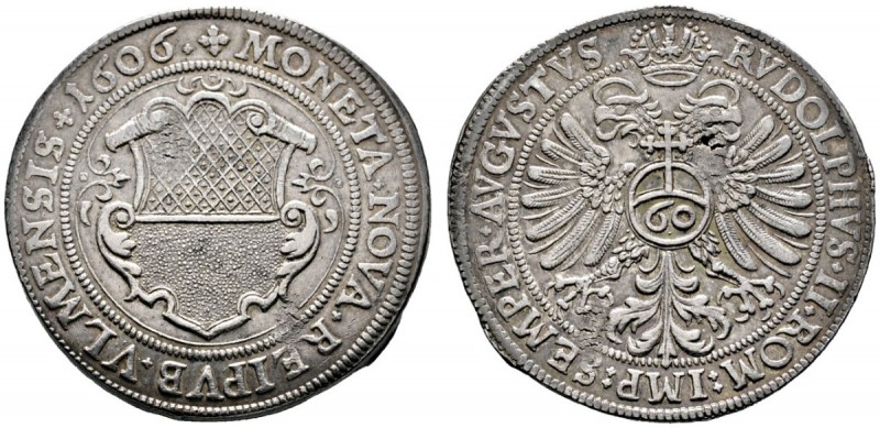 Ulm
Guldentaler zu 60 Kreuzer 1606 -Nürnberg-. Stempel von Hans Kastenbein. Ver...