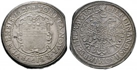 Ulm
Taler 1620. Verzierter barocker Stadtschild / Gekrönter Doppeladler sowie Titulatur Kaiser Ferdinand II. Umschrift endet mit AVGVST(!). Nau - vgl...