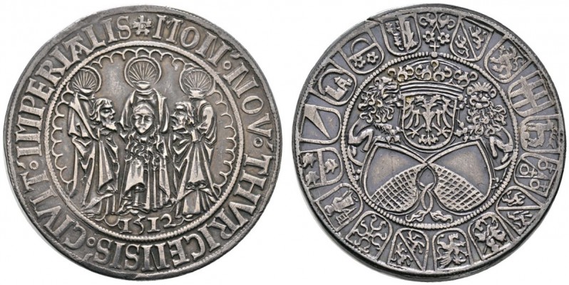 Zürich
Guldiner 1512. Die drei nimbierten Stadtheiligen Felix, Regula und Exupe...