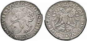 Zürich
Taler, sogen. Gutenson-Typus 1560. Nach links steigender Löwe mit Reichsapfel und Stadtschild / Gekrönter Doppeladler. HMZ 2-1123k, Dav. 8778,...