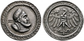 SACHSEN - Ernestinische Linie, im Besitz der Kurwürde bis 1547
Doppelter Guldengroschen 1519 -Nürnberg-. Stempel von Hans Kraft d.Ä. (Nürnberg). Erha...