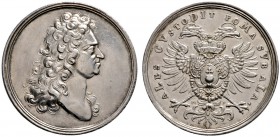 PFALZ-BAYERN
Silbermedaille 1711 von G. Hautsch (Nürnberg). Ähnlich wie vorher, jedoch ohne Umschrift auf dem Avers und die Rückseitendarstellung von...