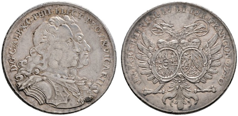 PFALZ-BAYERN
Karl Philipp von Pfalz-Neuburg mit Karl Albrecht von Bayern 1723-1...