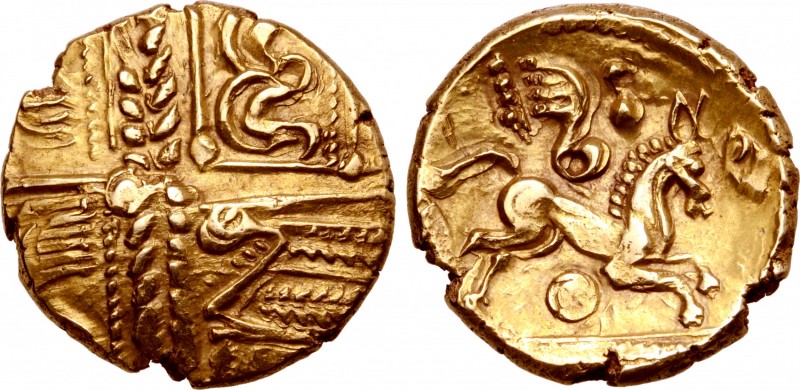 Britannia, the Catuvellauni AV Stater. Early Whaddon Chase 'Rounded Wing' type. ...