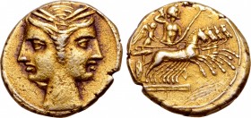 Bruttium, Carthaginian Occupation EL 3/8 Shekel.