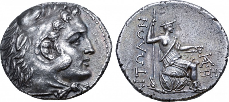 Aitolia, Aitolian League AR Tetradrachm. Circa 238-228 BC. Head of Herakles to r...