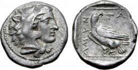 Kingdom of Macedon, Amyntas III AR Triobol.