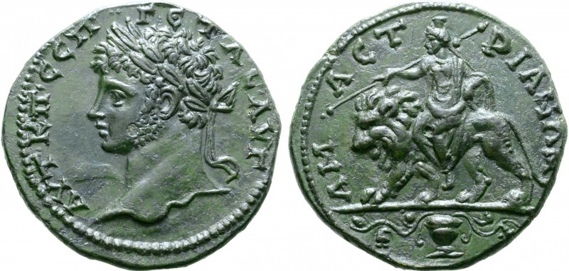 Geta Æ27 of Amastris, Paphlagonia. AD 209-211. AVT K Π • CЄΠ ΓЄTAC AVΓ, laureate...