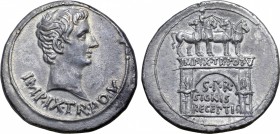 Augustus AR Cistophorus of Pergamum, Mysia.