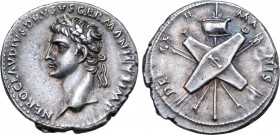 Nero Claudius Drusus (father of Claudius) AR Denarius.