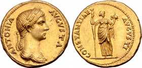 Antonia (mother of Claudius) AV Aureus.