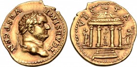 Titus, as Caesar, AV Aureus.