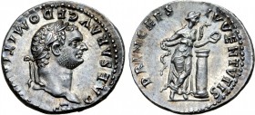 Domitian, as Caesar, AR Denarius.