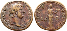 Hadrian Æ Sestertius.