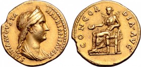 Sabina (wife of Hadrian) AV Aureus.