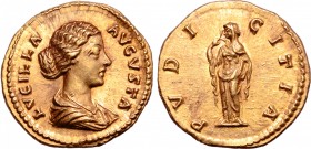 Lucilla (daughter of Marcus Aurelius and wife of Lucius Verus) AV Aureus.