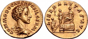 Commodus, as Caesar, AV Aureus.