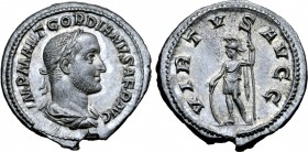 Gordian II AR Denarius.