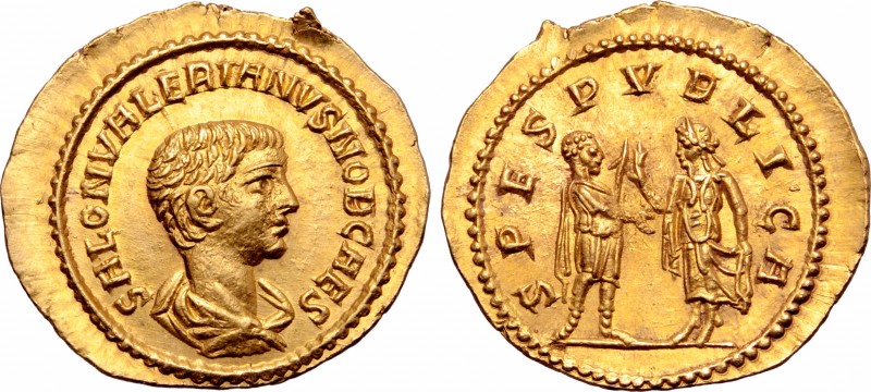 Saloninus, as Caesar, AV Aureus. Samosata, AD 258-259. SALON VALERIANVS NOB CAES...