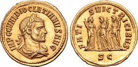 Diocletian AV Aureus.