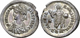 Theodosius II AR Light Miliarense.