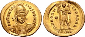 Theodosius II AV Solidus.