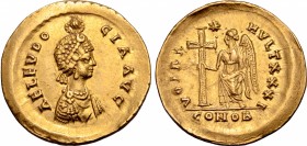 Aelia Eudocia (wife of Theodosius II) AV Solidus.