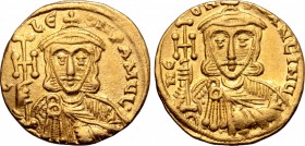 Leo III ‘the Isaurian’, with Constantine V, AV Solidus.