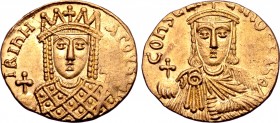 Irene and Constantine VI AV Solidus.