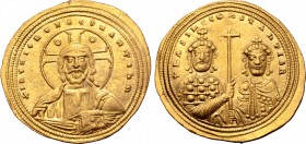 Basil II Bulgaroktonos, with Constantine VIII, AV Histamenon Nomisma.