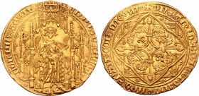Anglo-Gallic. Edward the Black Prince, as Prince of Aquitaine AV Pavillon d'or - Noble guyennois.