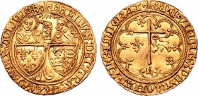 Anglo-Gallic. Henry VI of England AV Salut d'or.