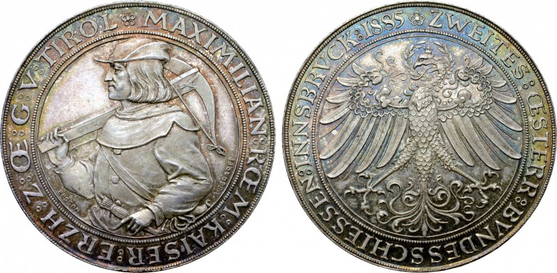 Austria, Austro-Hungarian Empire. Franz Joseph I (1848-1916) AR Medal (Double Gu...