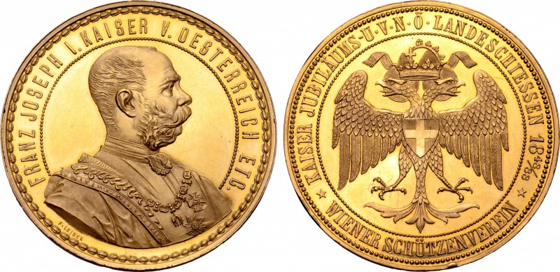 Austria, Austro-Hungarian Empire. Franz Joseph I (1848-1916) AV Medal (4 Ducats)...