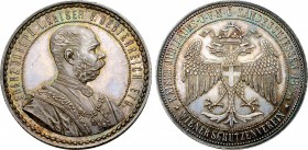 Austria, Austro-Hungarian Empire. Franz Joseph I AR Medal (Double Guilder).