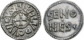 Carolingians, Louis the Pious AR Denier.